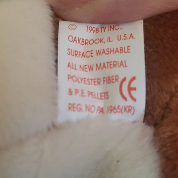 Vintage 1998 Ty Beanie Baby TRACKER the Basset Hound Dog - Picture 5 of 8